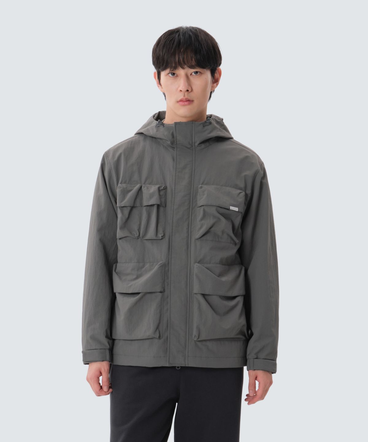 스노우피크 어패럴(SNOWPEAK APPAREL) 캠플 유틸리티 바람막이 (S25SMCWB10) Dark Gray