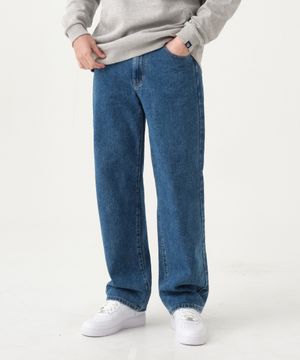 데일리 세미 와이드 데님 팬츠 (블루)