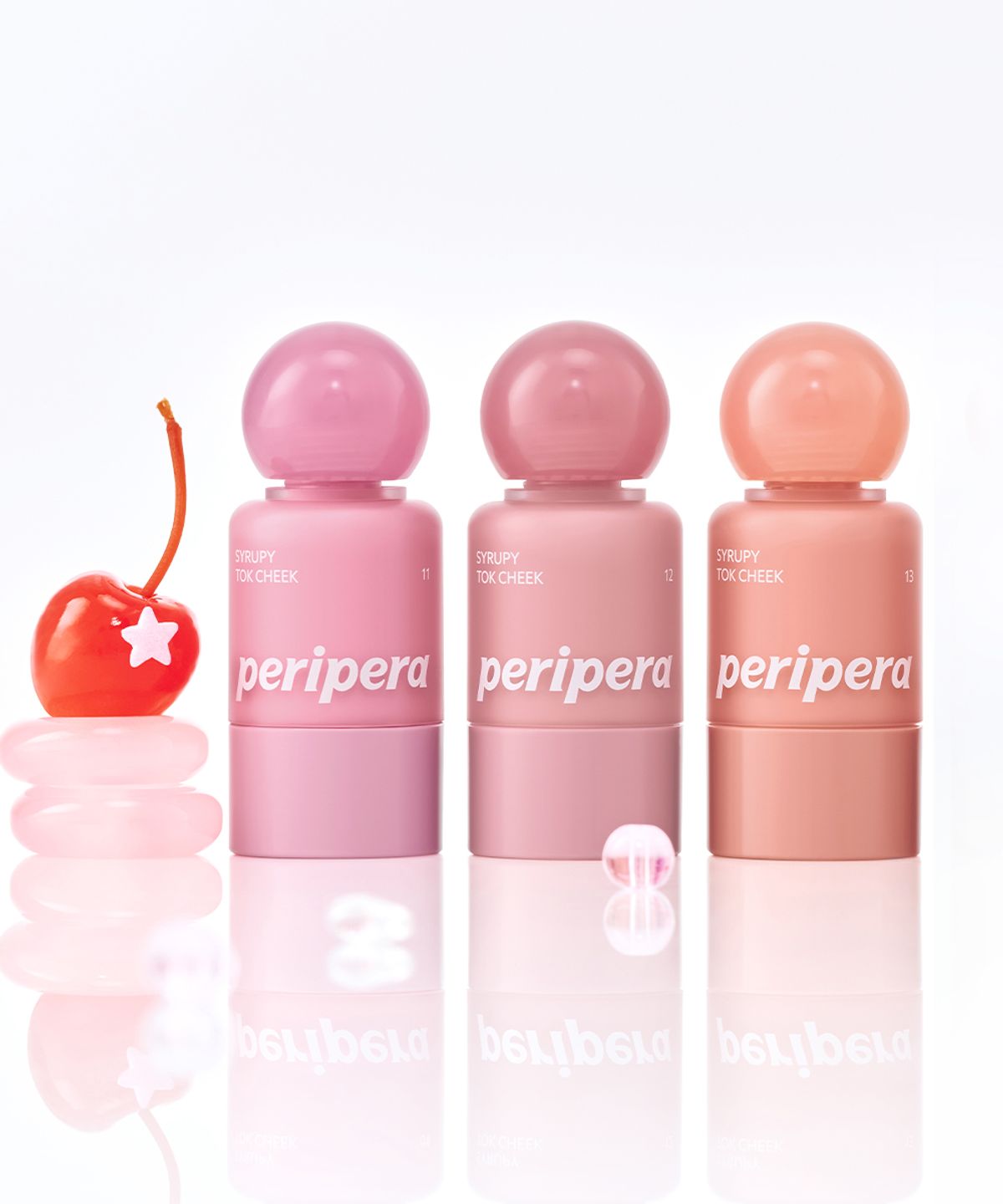 페리페라(PERIPERA) [2pack] 시럽피 톡 치크 [증정] 미니하트퍼프세트