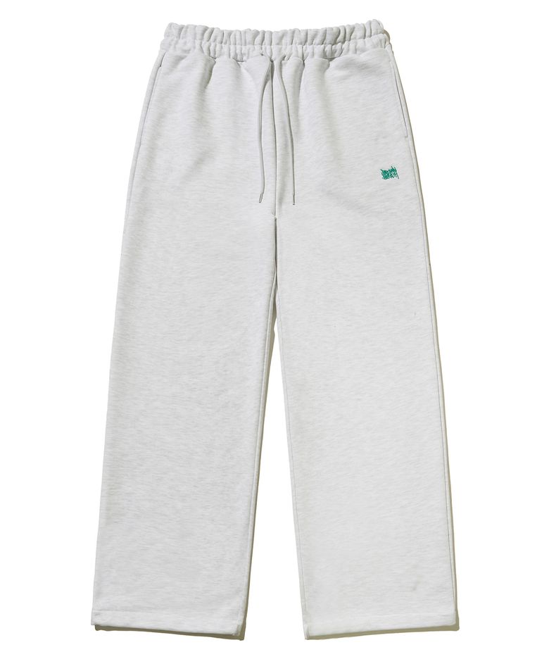 BB TAG WIDE FIT SWEAT PANTS - ASH