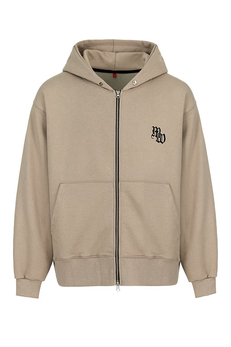 Familia Overfit Hoodie Zip-up(BEIGE)