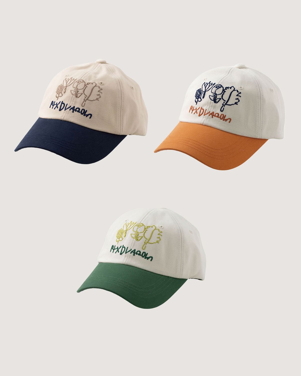 보나츠 팔레트(BONATSPALETTE) BP 플라워 투톤 볼캡_3COLOR