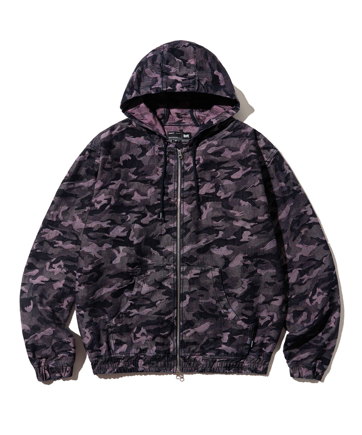브라운브레스(BROWNBREATH) JACQUARD DENIM JACKET - BURGUNDY