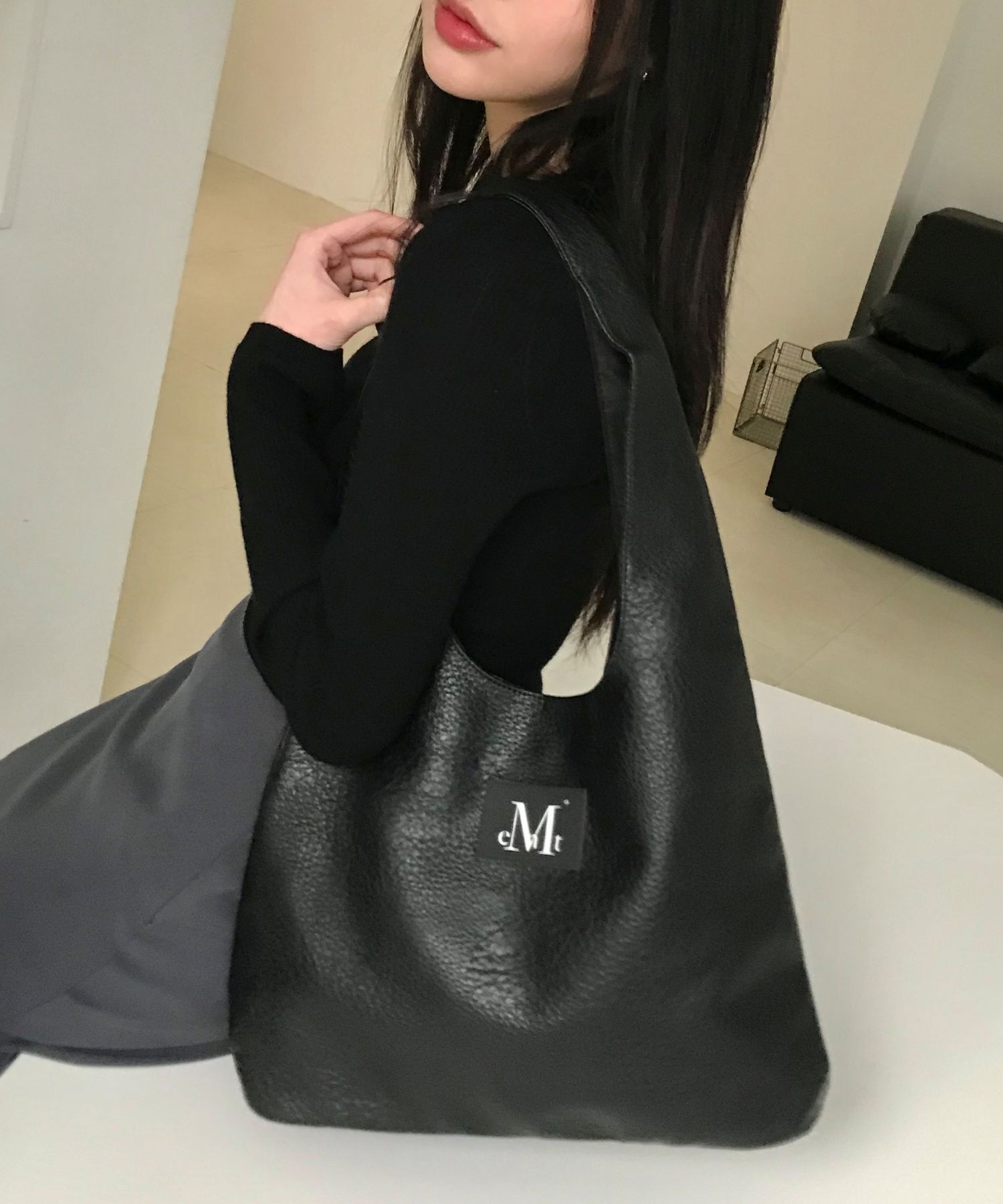ショルダーバッグ・ポシェット ^MUCENT^ Crocker Signature Leather Shoulder Bag Unisex P0000 MUSINSA公式 | MUCENT Crocker Signature Leather Shoulder Bag
