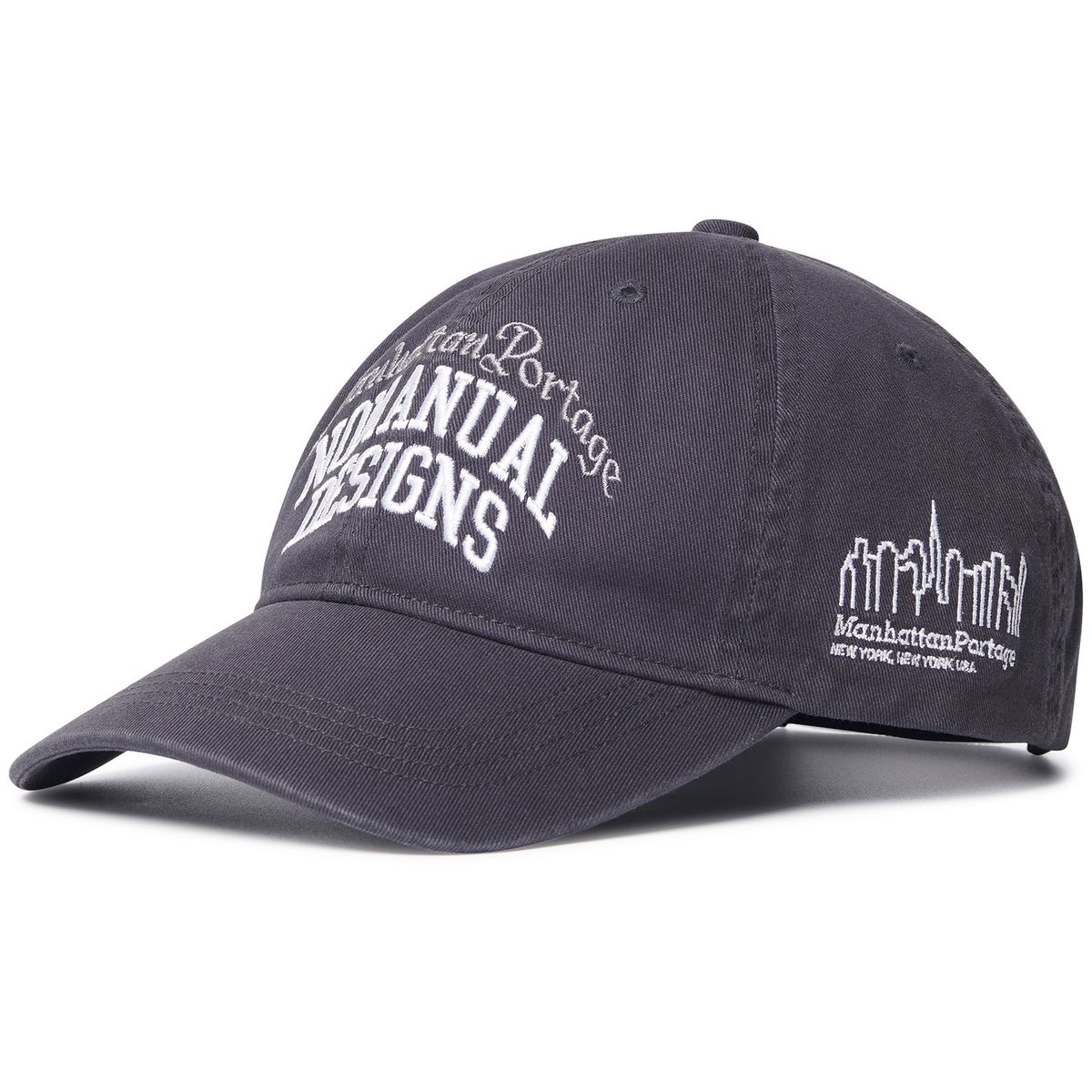 노매뉴얼(NOMANUAL) NM X MP BALL CAP - WASHED CHARCOAL