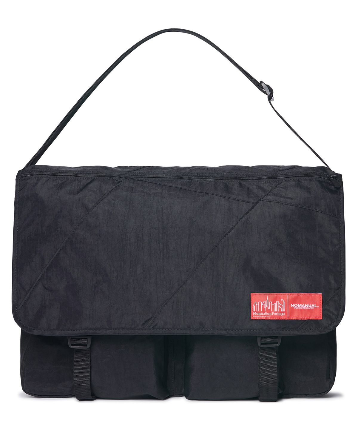노매뉴얼(NOMANUAL) NM X MP EUROPA MESSENGER BAG (XL) - WASHED BLACK