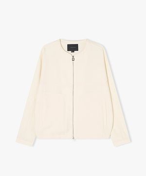 [25SS] LLS32502 크림 칼라리스 집업 자켓