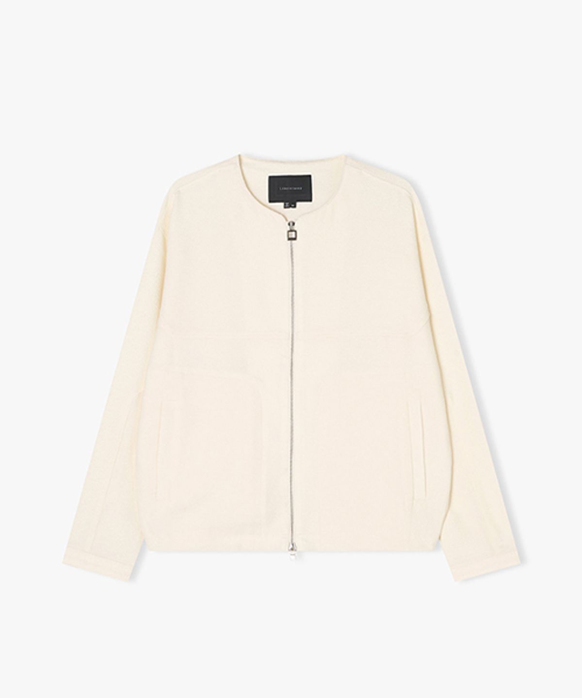리버클래시(LIBERCLASSY) [25SS] LLS32502 크림 칼라리스 집업 자켓