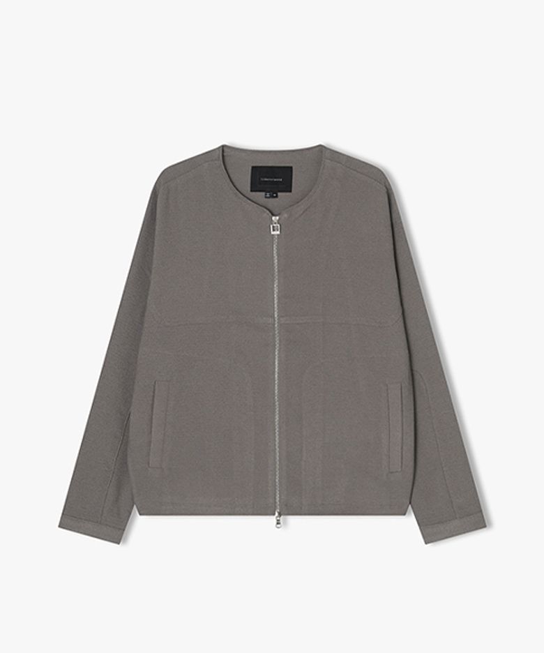 [25SS] LLS32503 베이지 칼라리스 집업 자켓