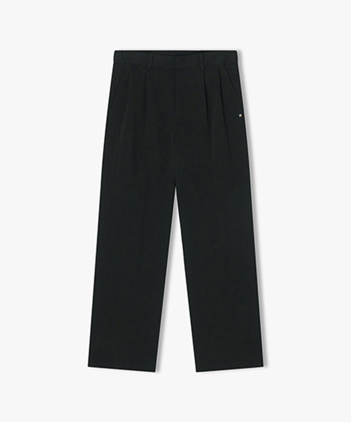 리버클래시(LIBERCLASSY) [25SS] LLS23530 블랙 와이드핏 투턱 팬츠