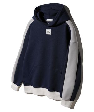 CONTRAST 슬리브 크로플 후디 BK6792_네이비