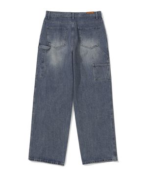ANDO CARPENTER WASHED DENIM JEANS