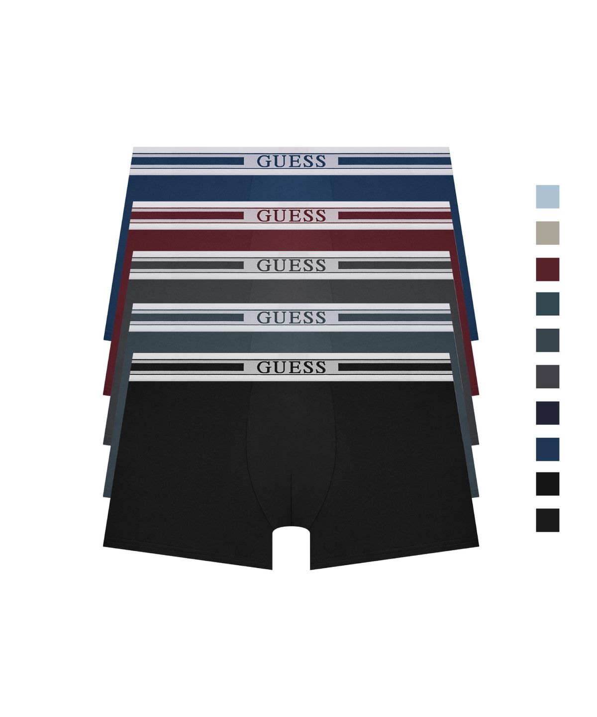 게스언더웨어(GUESS UNDERWEAR) 코어라인 스트레치 드로즈 세트 5PACK