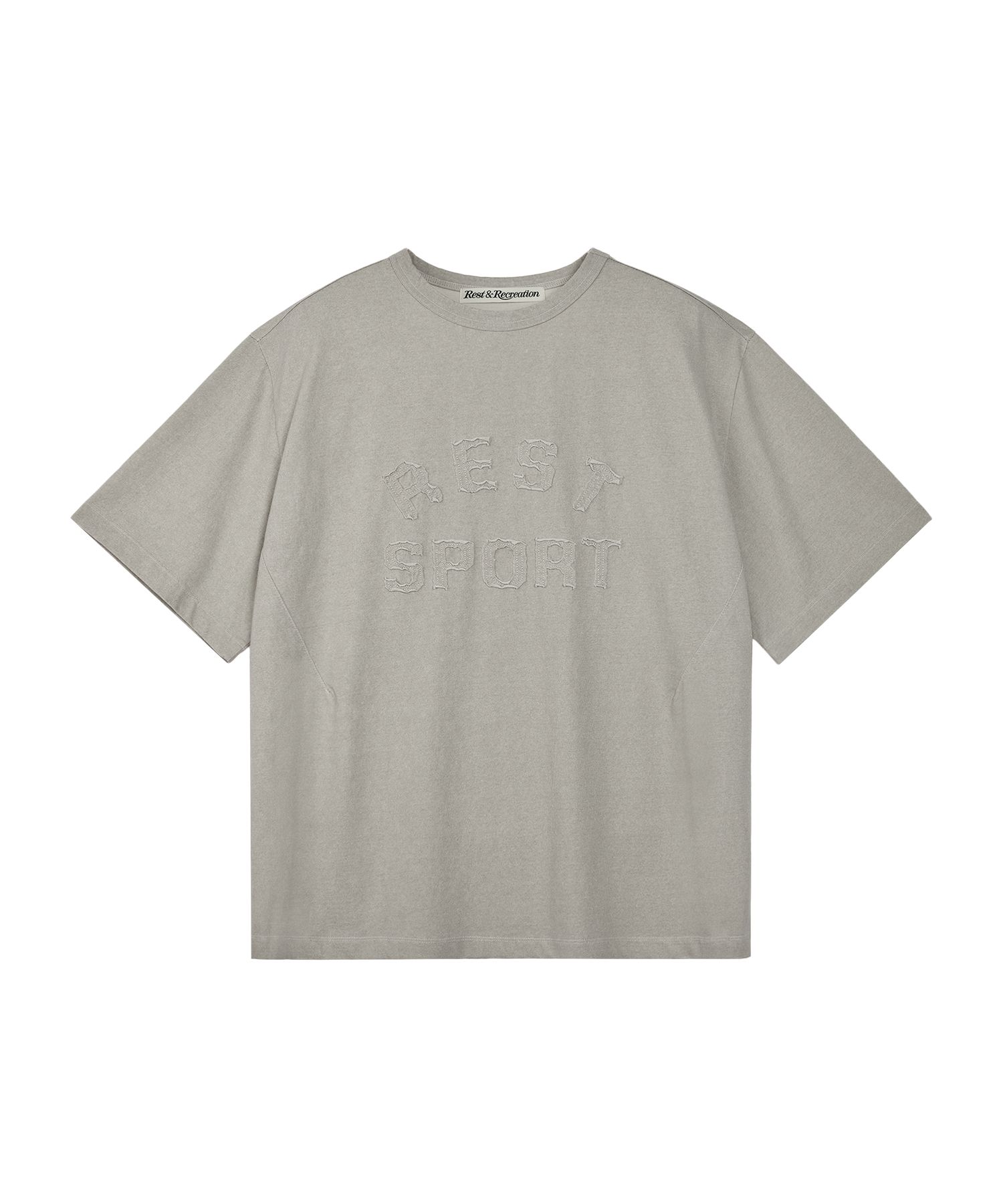 MUSINSA | REST&RECREATION RS PIGMENT T-SHIRT - OATMEAL