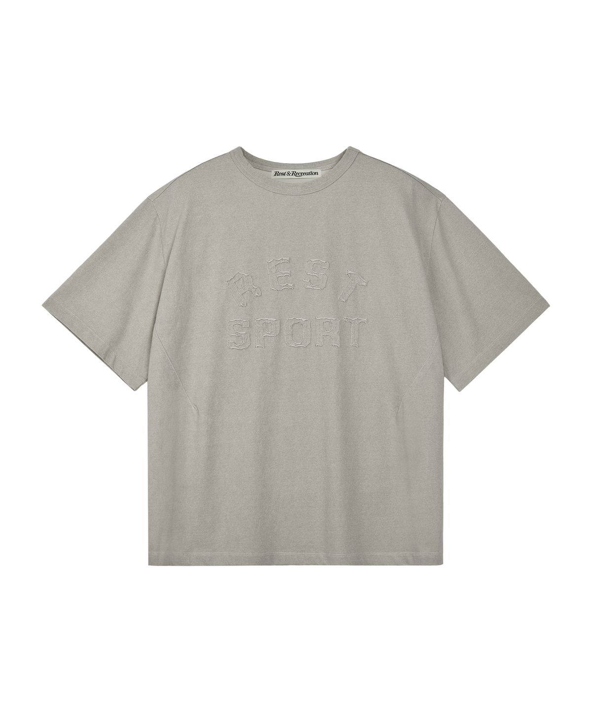레스트앤레크레이션(REST&RECREATION) RS PIGMENT T-SHIRT - OATMEAL