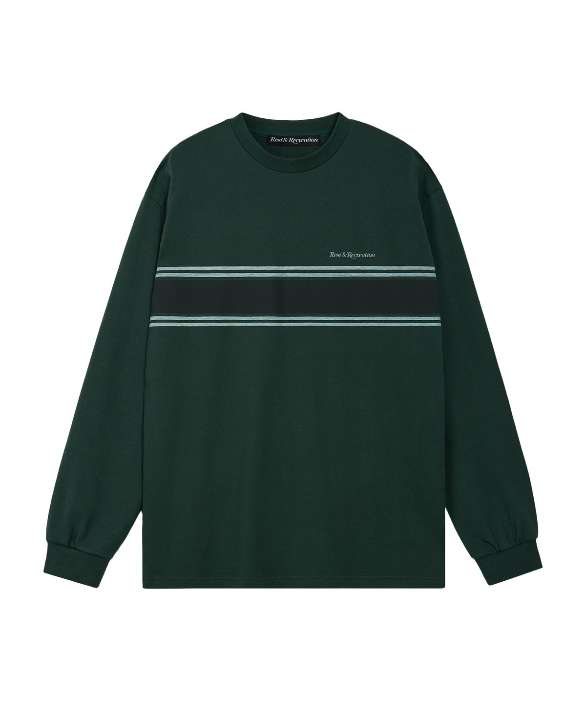 레스트앤레크레이션(REST&RECREATION) CREWNECK LONG SLEEVE T-SHIRT - GREEN