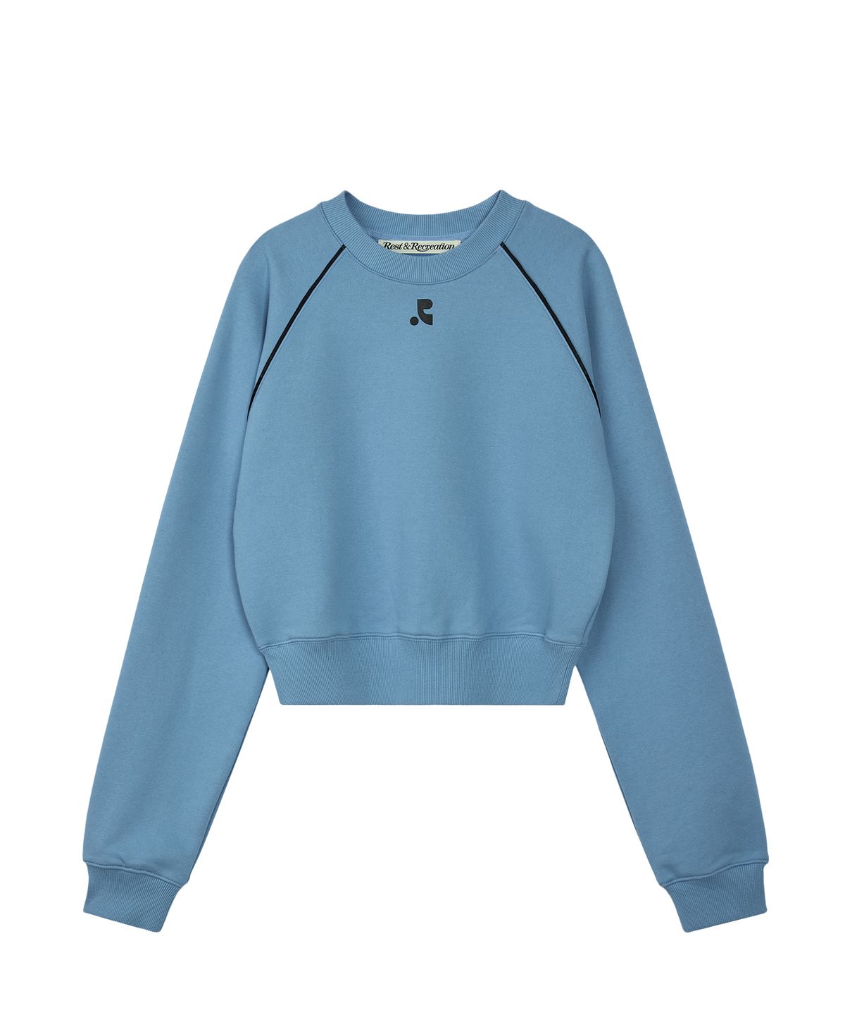 레스트앤레크레이션(REST&RECREATION) CROPPED RAGLAN SWEATSHIRT - BLUE