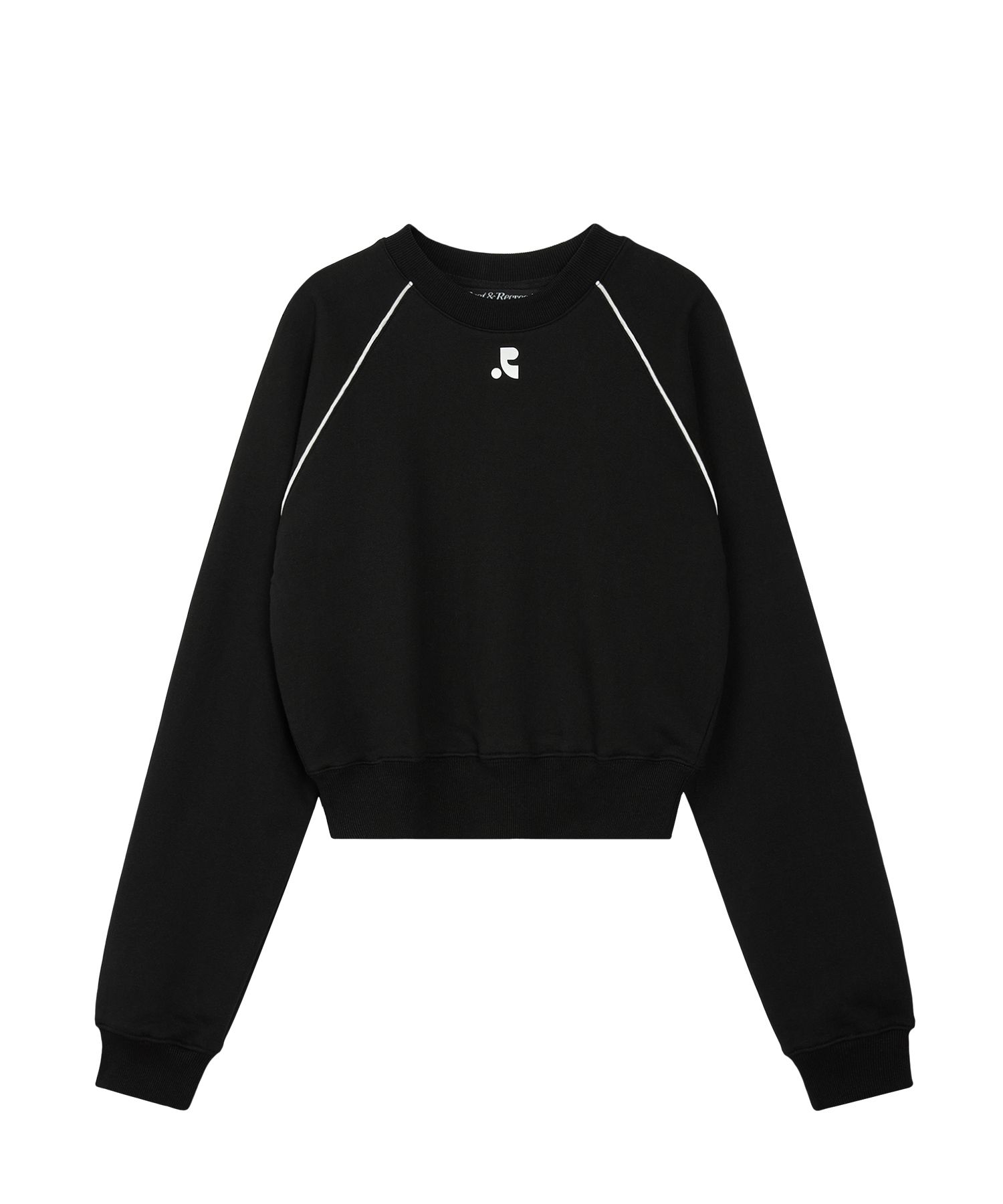 REST & RECREATION 2412 COLLAR RAGLAN SWEATSHIRT - GREY