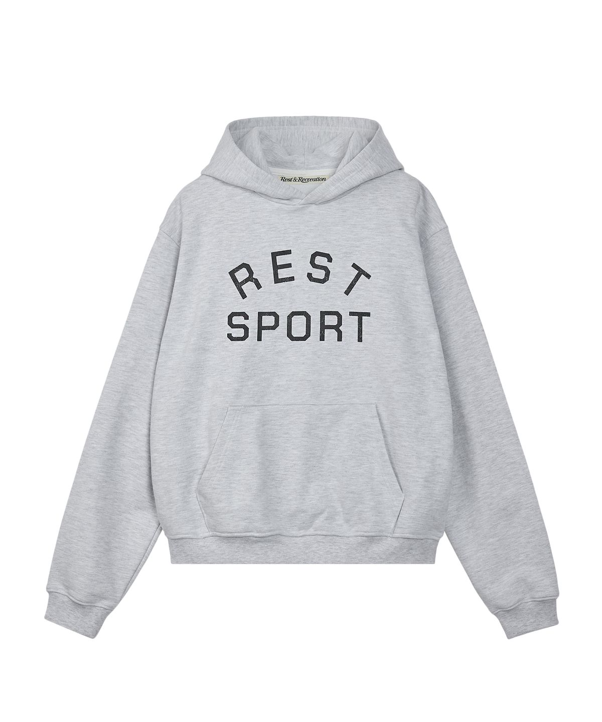 레스트앤레크레이션(REST&RECREATION) RS LOGO HOODIE - LIGHT GREY