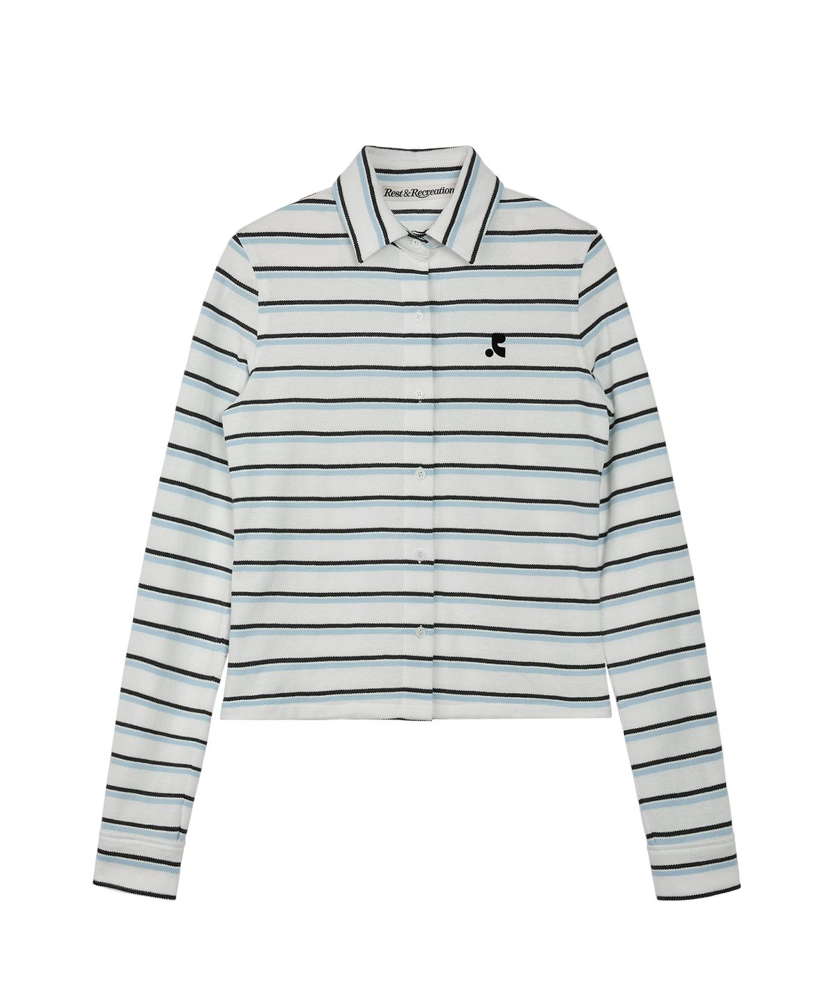 레스트앤레크레이션(REST&RECREATION) STRIPE JERSEY SHIRT - WHITE