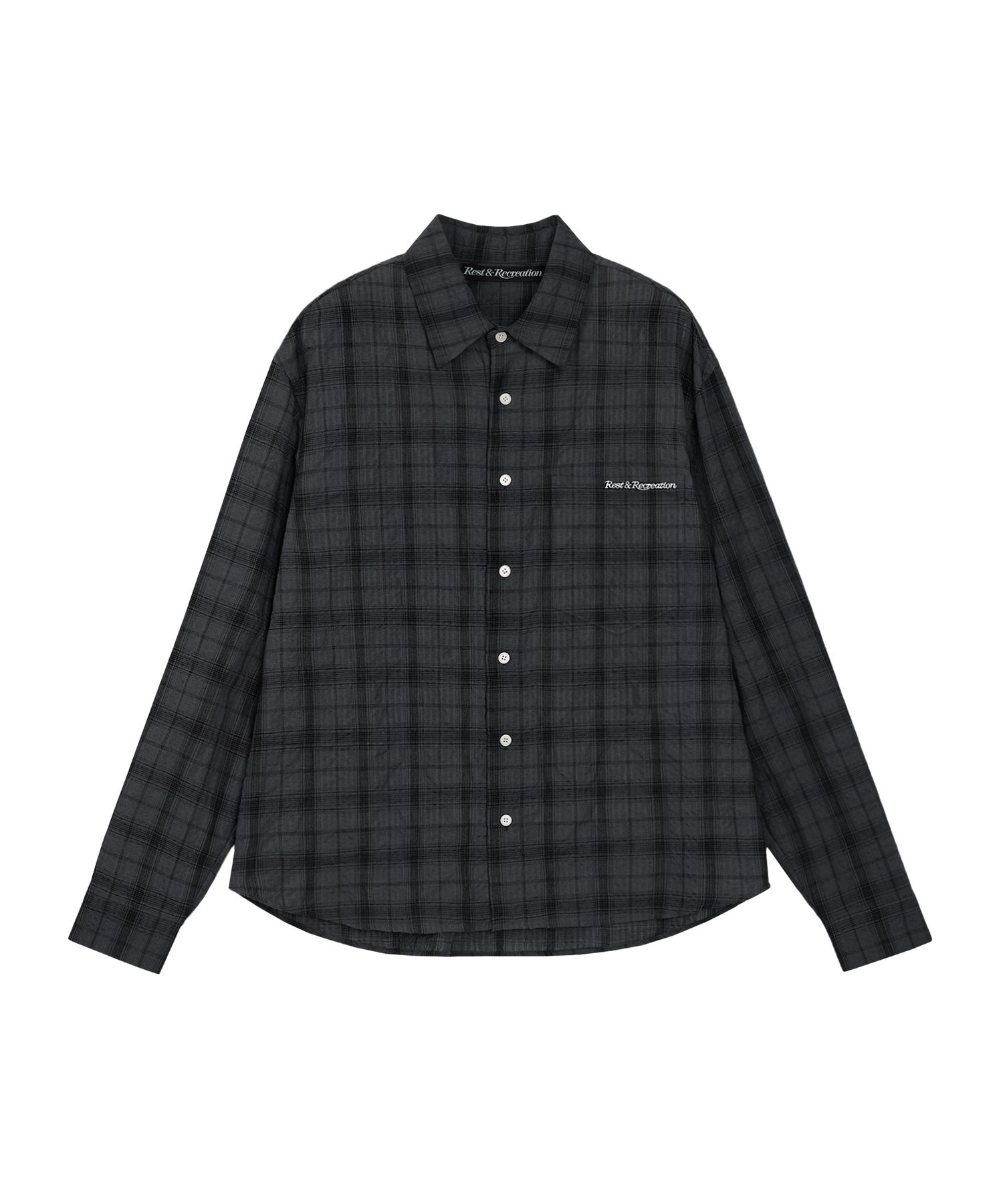 ★MUSINSA STANDARD★ Relaxed Ombre Plaid Check Shirt Black R MUSINSA | MUSINSA STANDARD Relaxed Ombre Check Shirt [White