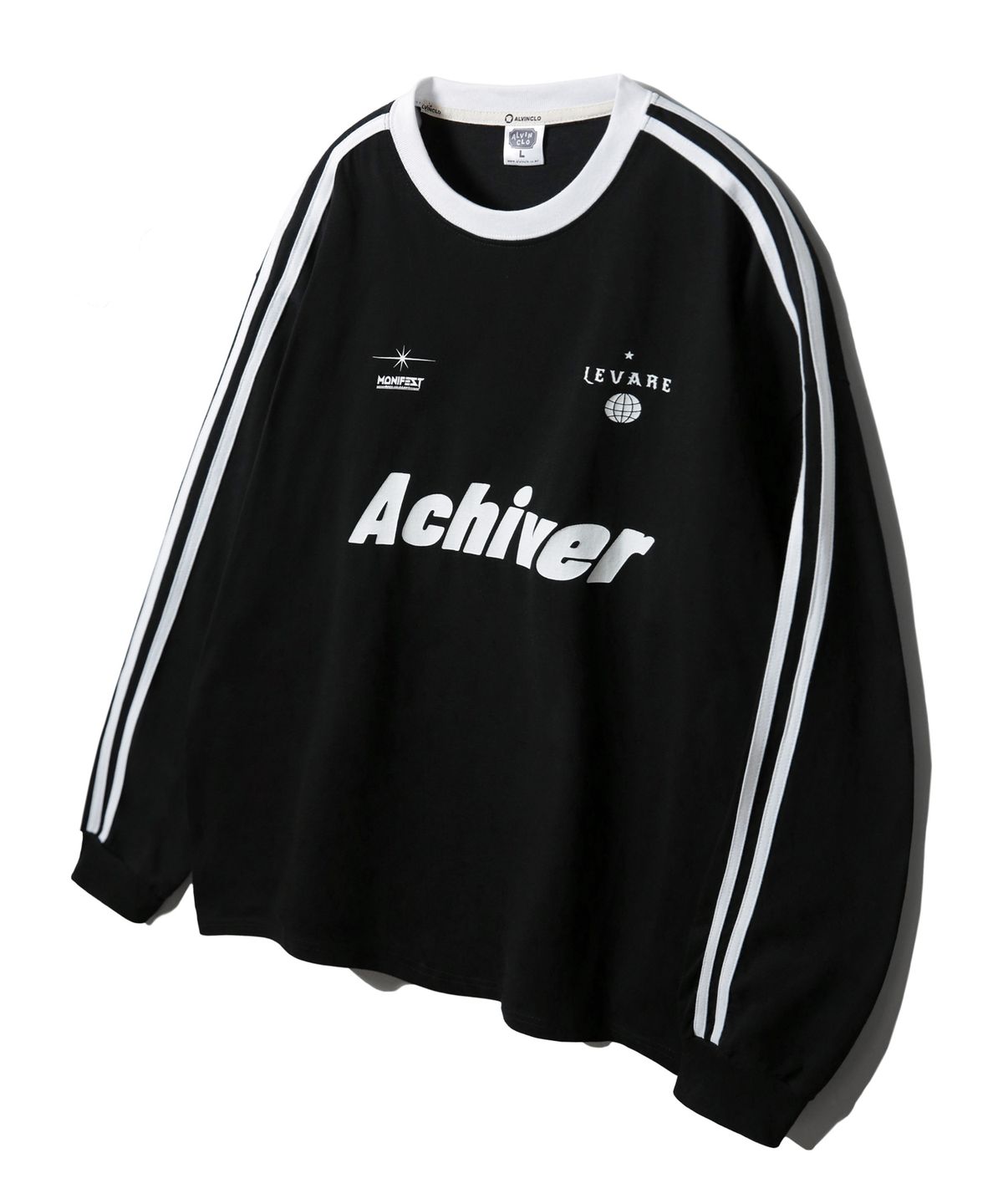 앨빈클로(ALVINCLO) ACHIVER 트랙 오버핏 긴팔티 AVT932 (2 COLOR)