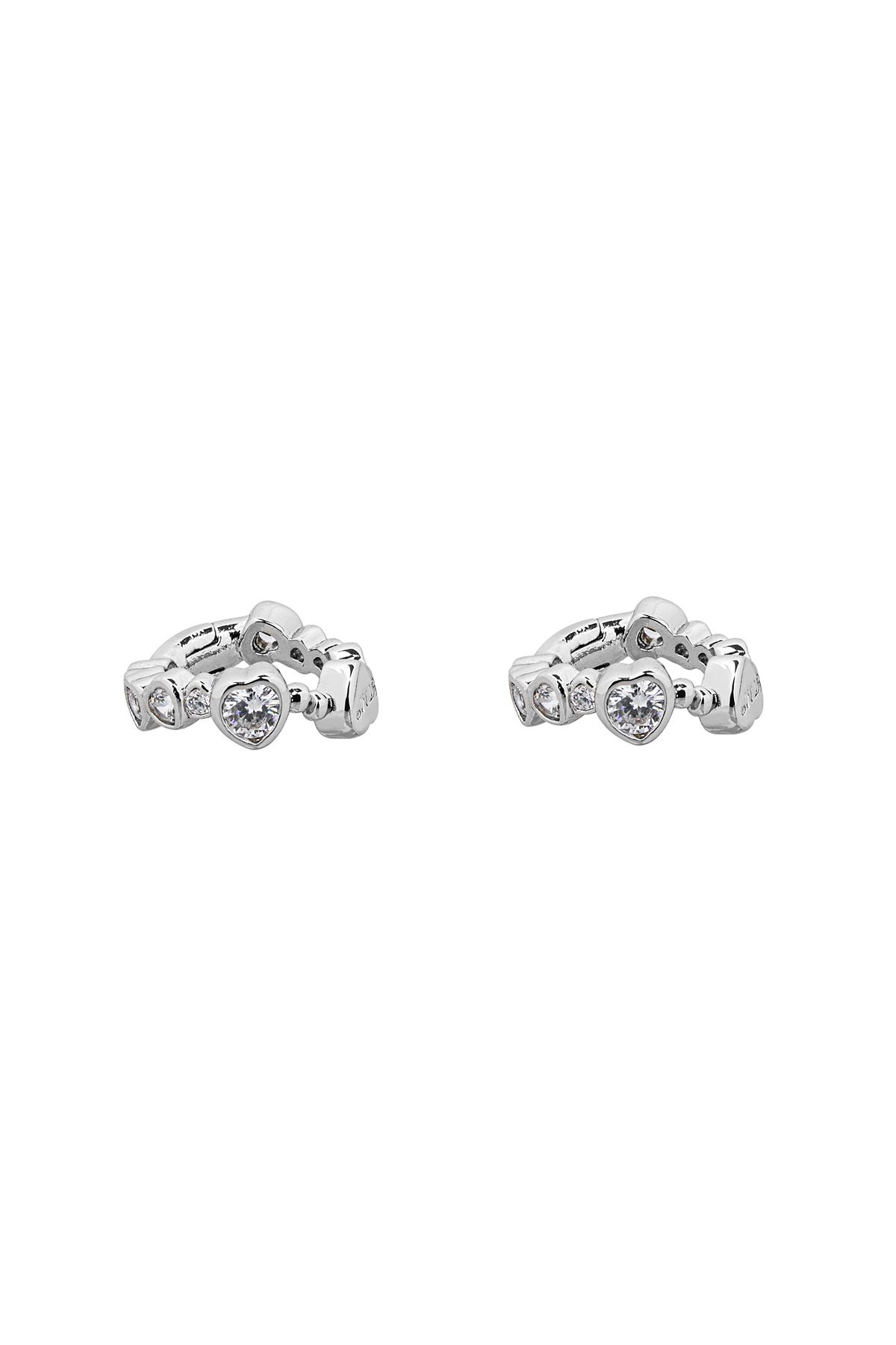 센티멍(SENTIMENTS) NO.558 [SILVER] HEART CUBIC SPRING EARCUFF