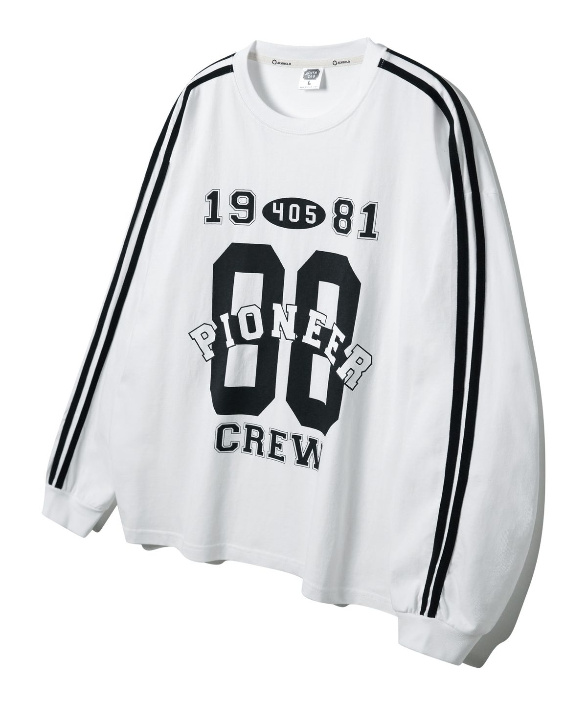 앨빈클로(ALVINCLO) 파이오니어 트랙 오버핏 긴팔티 AVT940 (2 COLOR)