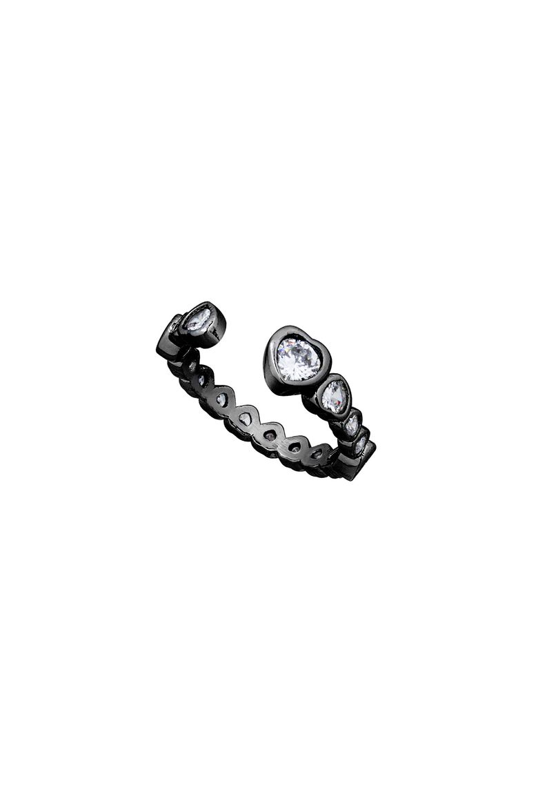 NO.560 [BLACK] HEART CUBIC RING