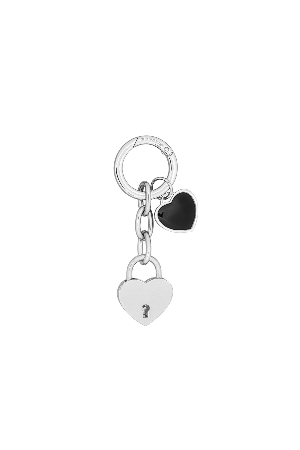 MUSINSA | SENTIMENTS NO.573 [SILVER] HEART LOCK KEY RING