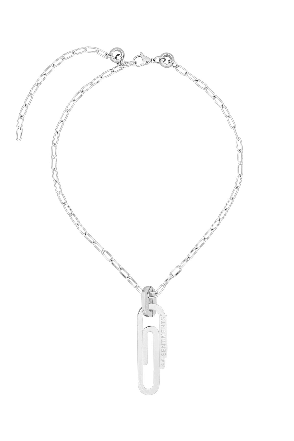 ★SENTIMENTS★ NO.582 [SILVER] CLIP NECKLACE MUSINSA | SENTIMENTS NO.582 [SILVER] CLIP NECKLACE