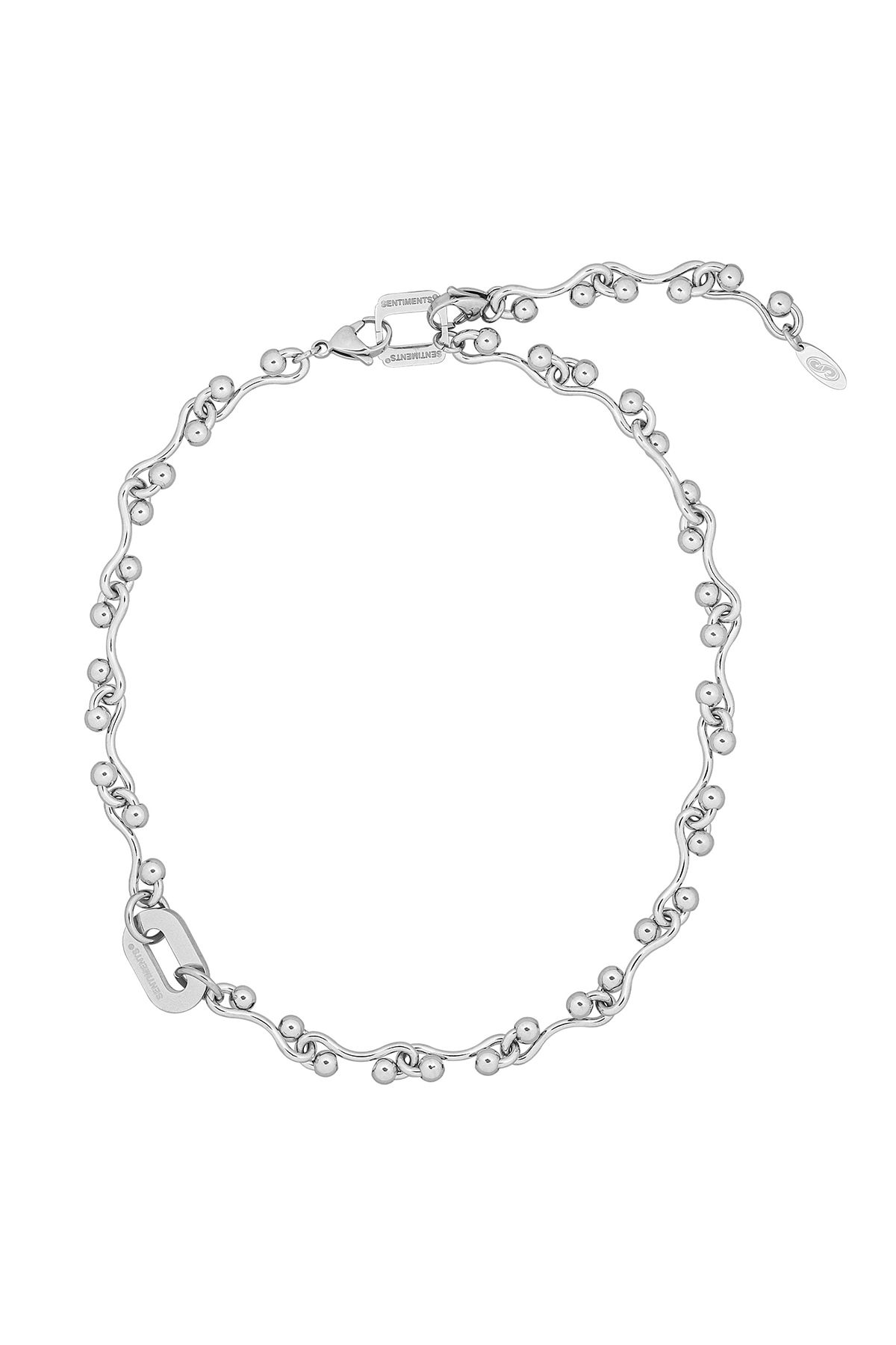 센티멍(SENTIMENTS) NO.599 [SILVER] TWO HOLD BALL NECKLACE