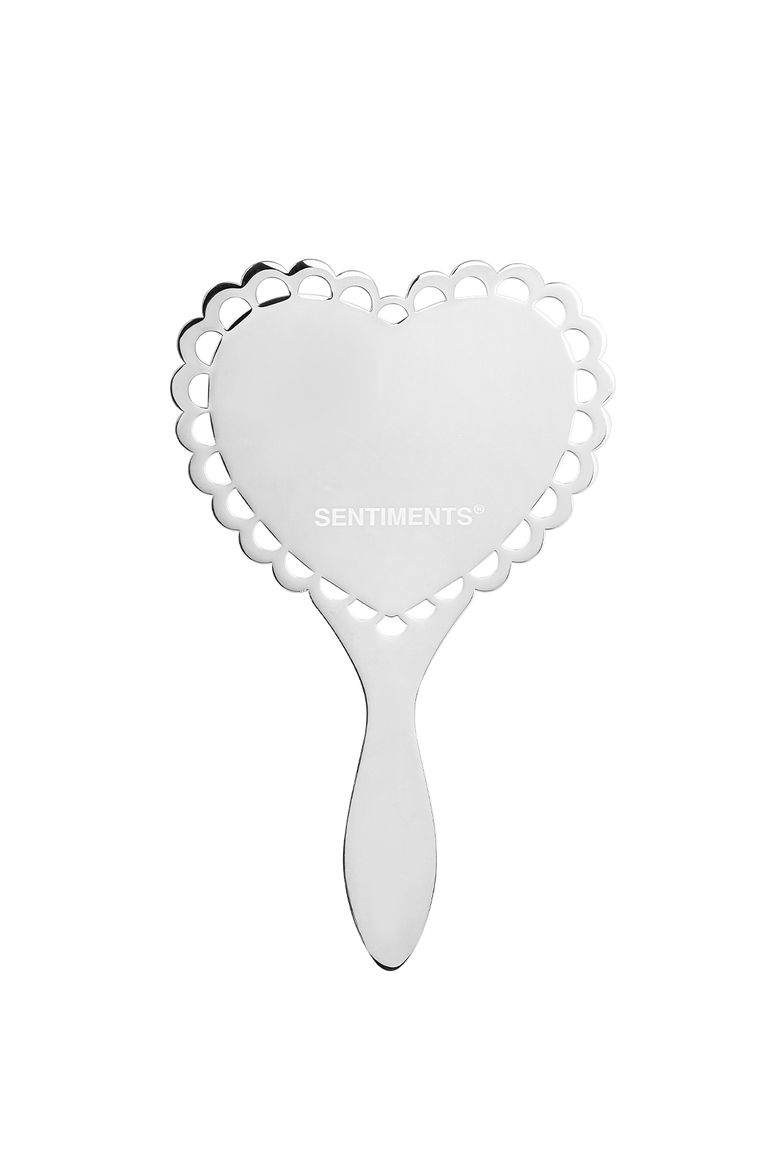NO.605 [SILVER] HEART HAND MIRROR