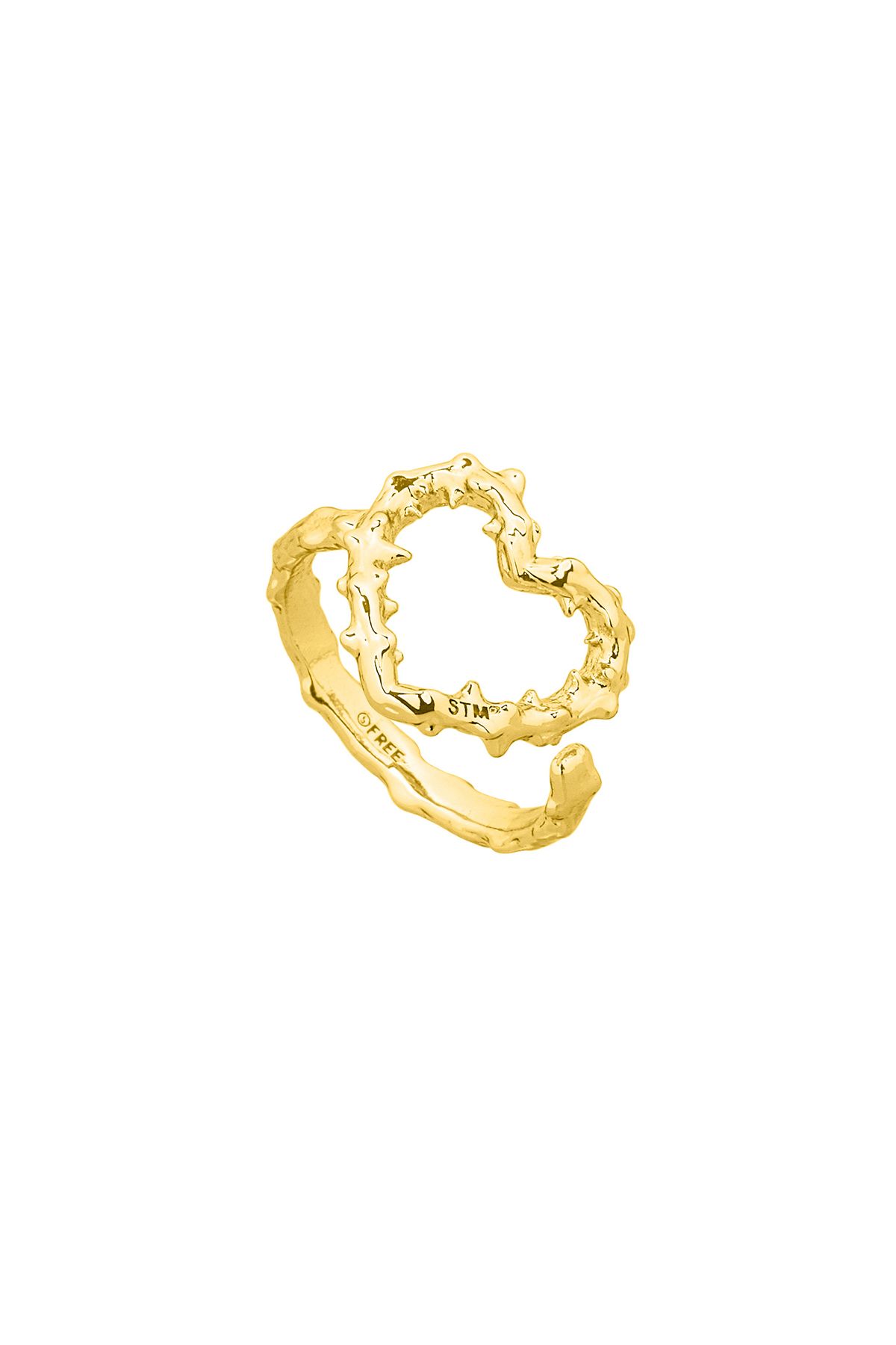 센티멍(SENTIMENTS) NO.611 [GOLD] SPIKY HEART RING