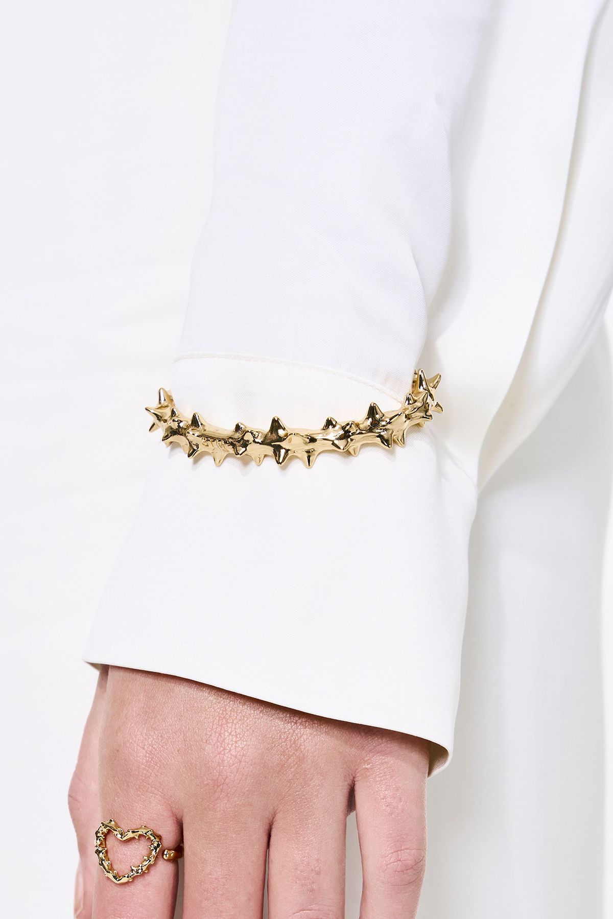 센티멍(SENTIMENTS) NO.630 [GOLD] SPIKY BANGLE BRACELET