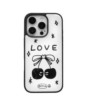 리본체리 에폭시 범퍼 폰케이스 화이트