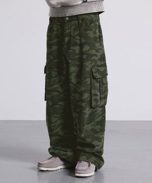 밀리터리 카고 팬츠-카키