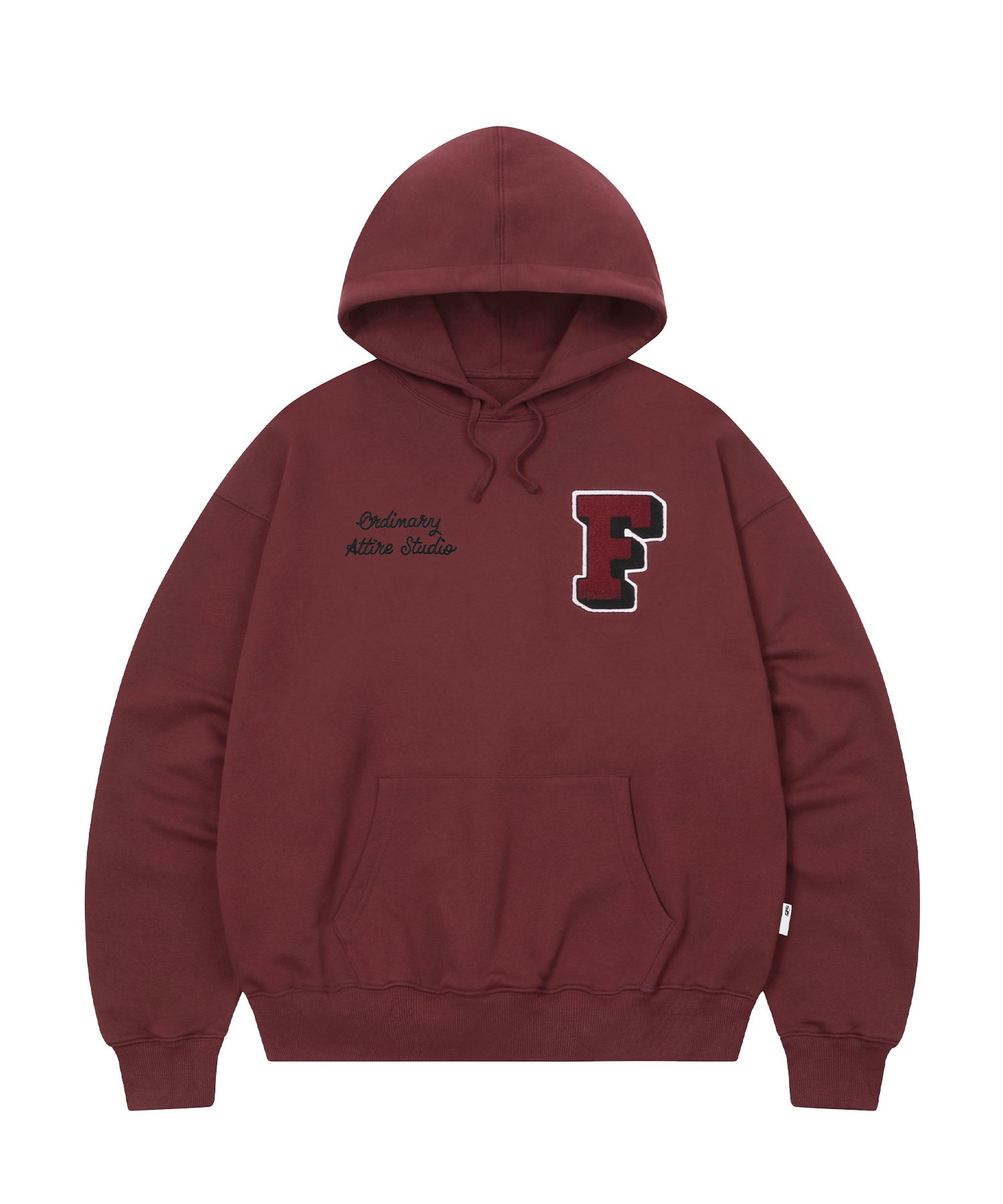 MUSINSA | FILLUMINATE F Buckle Logo Hoodie - Wine