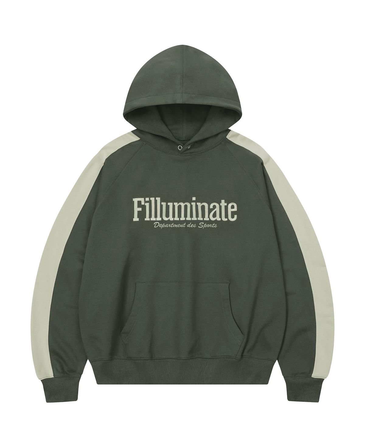 필루미네이트(FILLUMINATE) 스포츠 블럭 후디-차콜