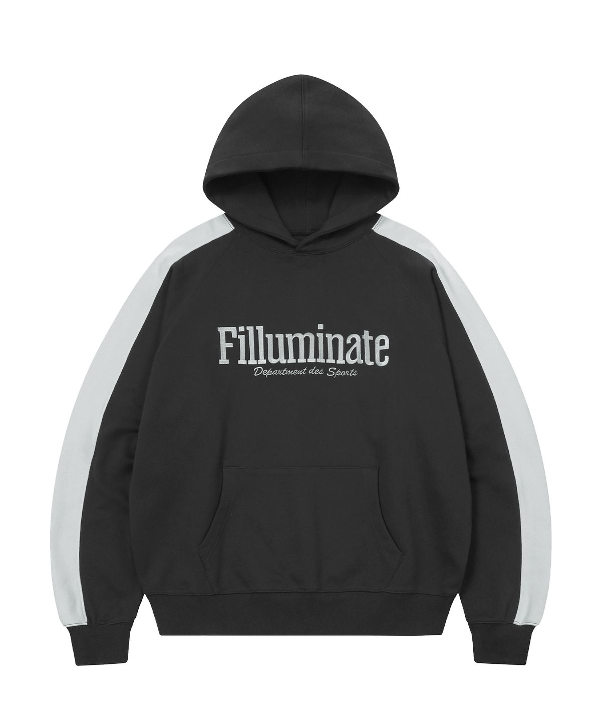 필루미네이트(FILLUMINATE) 스포츠 블럭 후디-블랙