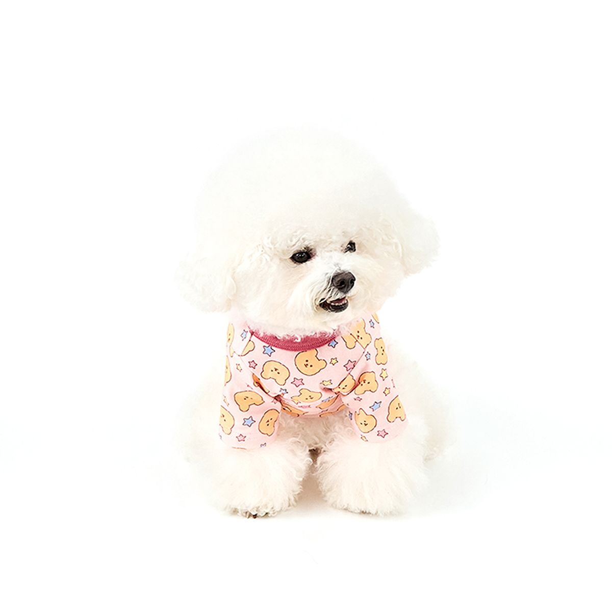 키니키니(KINIKINI) [키니키니X어프어프]COVY FACE TSHIRT-PINK(반팔티)