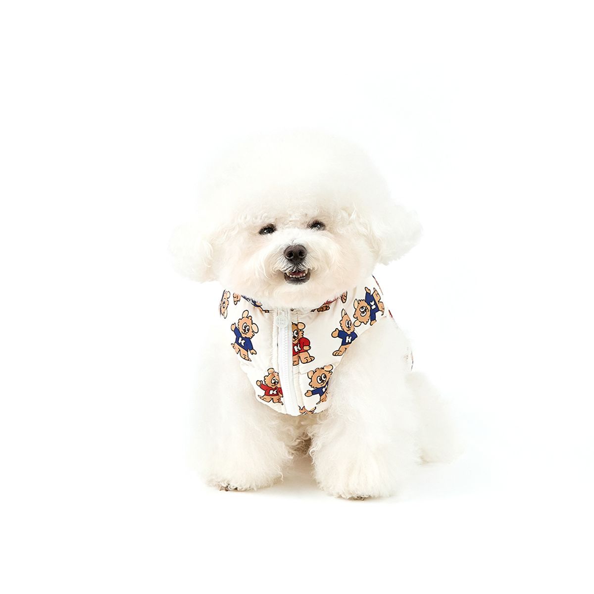 키니키니(KINIKINI) LEKI AND LENI MOTION PATTERN PADDING-IVORY(패딩)