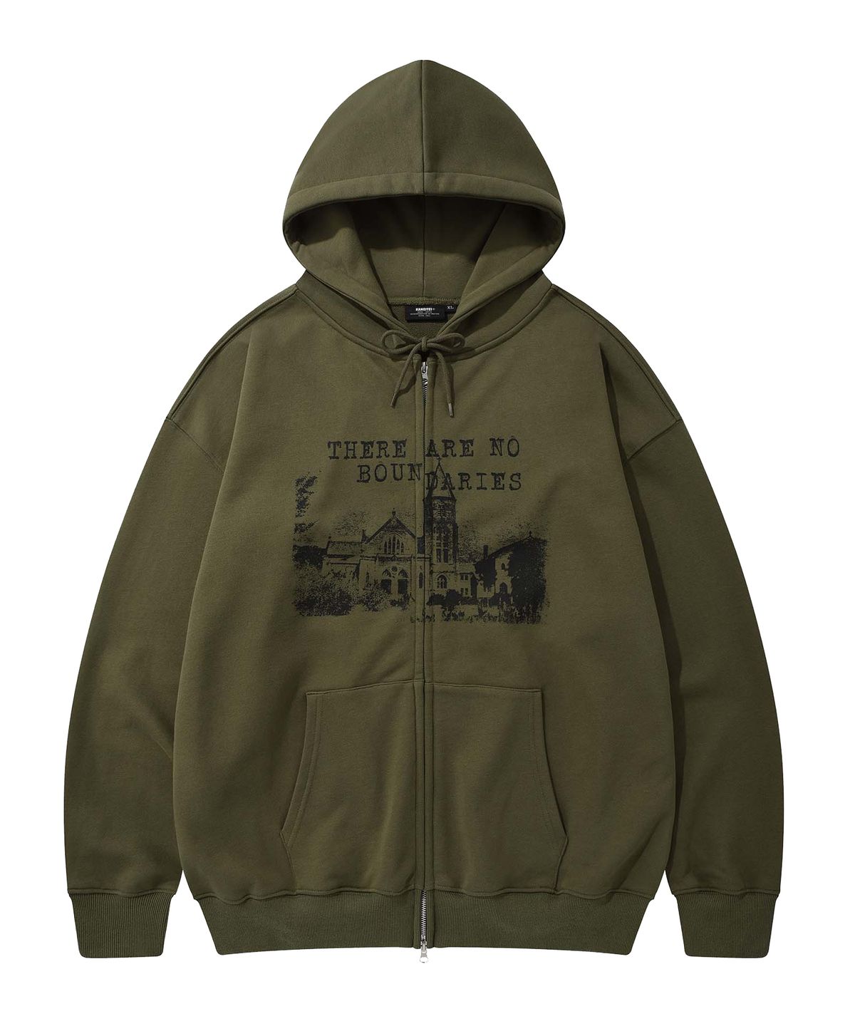 카네이테이(KANEITEI) NO BOUNDARIES HOOD ZIP-UP (OLIVE)