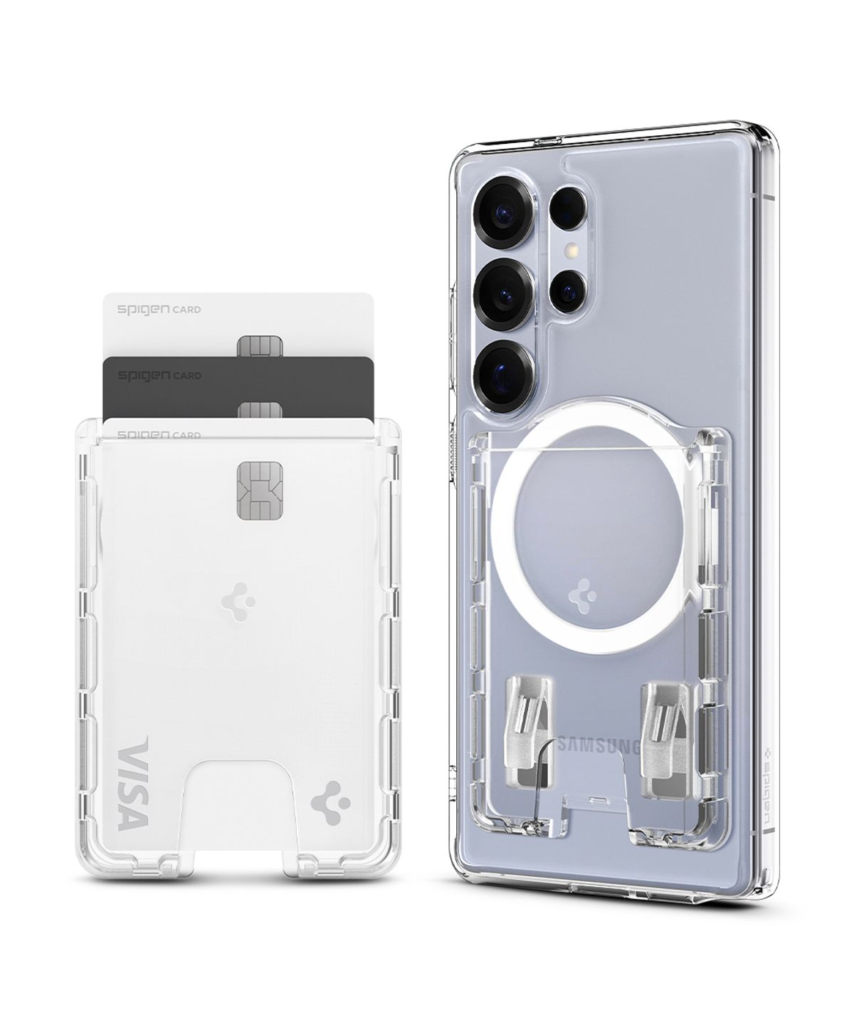 슈피겐(SPIGEN) 갤럭시 호환 맥세이프 카드 지갑 울트라하이브리드 맥핏