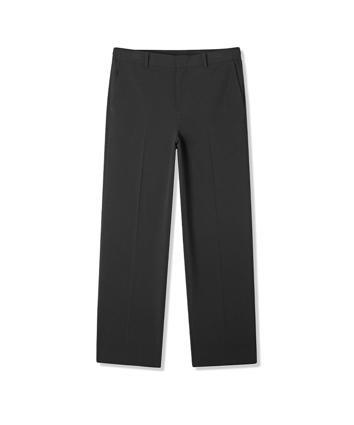 애드호크(ADHOC) 남성 T/R 세미 와이드핏 팬츠 (BLACK) (HBRLP01)