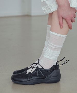 하트 스트링 플랫 메리제인 스니커즈 EBAL157117