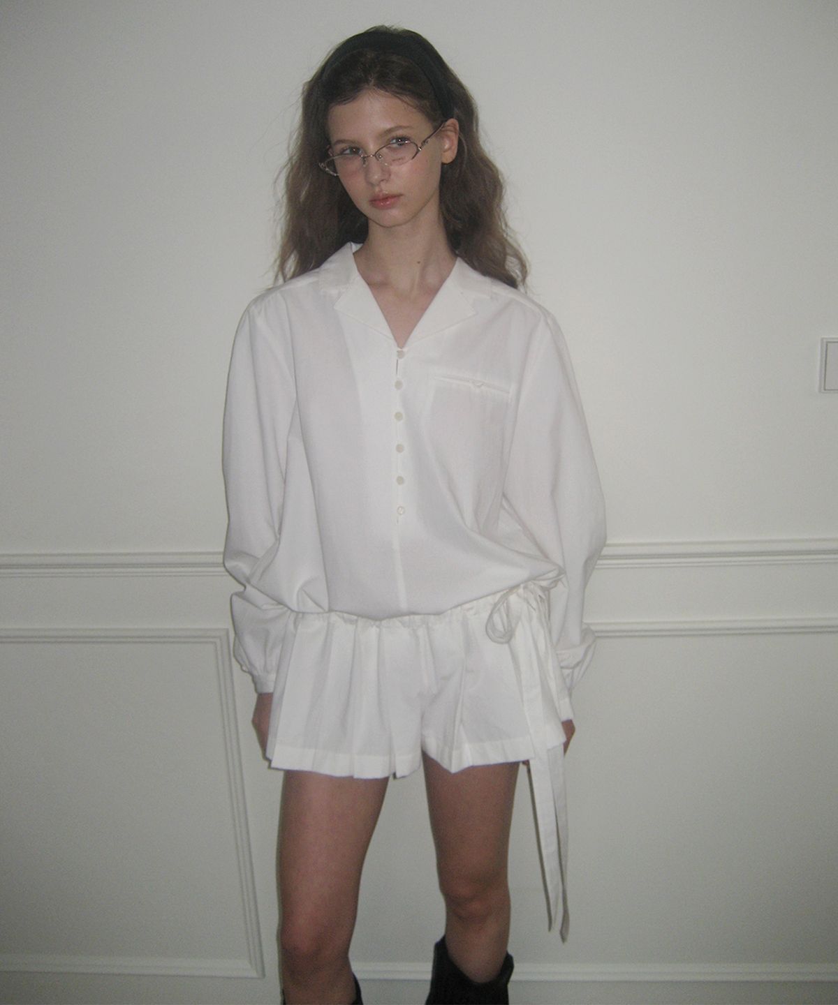 오버듀플레어(OVERDUEFLAIR) TAILORED PLEATS JUMPSUIT_WHITE