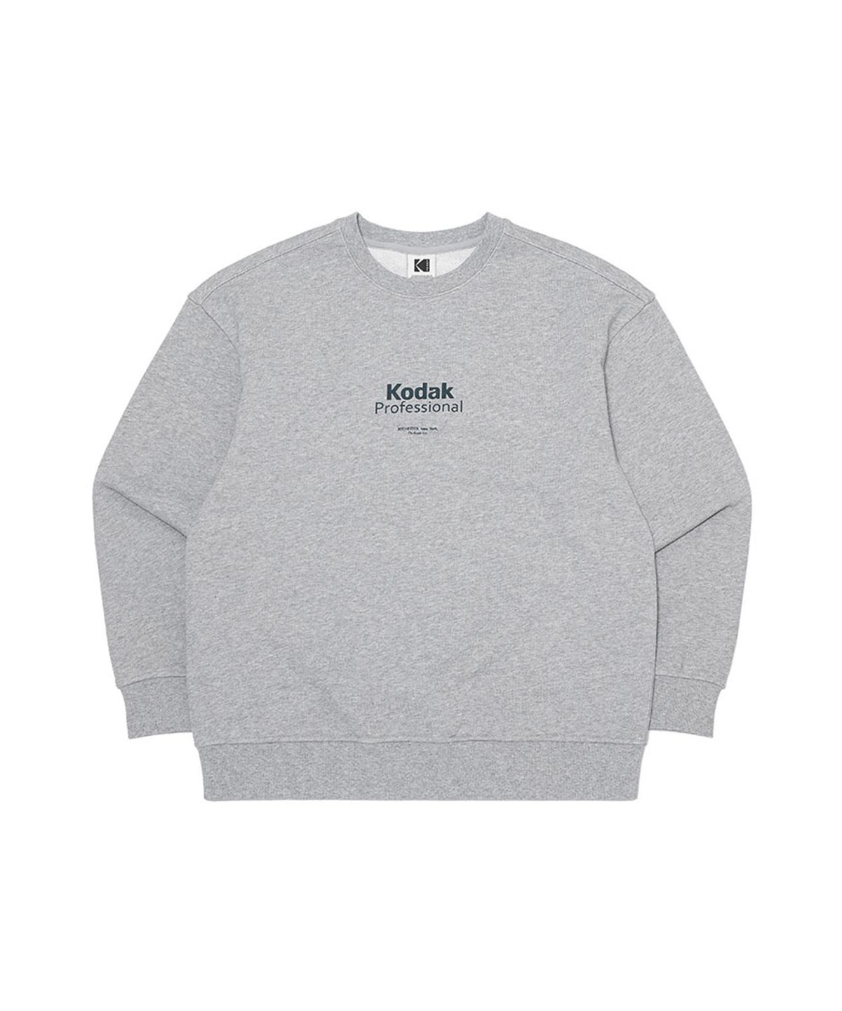 코닥(KODAK) 메일러 그래픽 맨투맨 MELANGE GREY