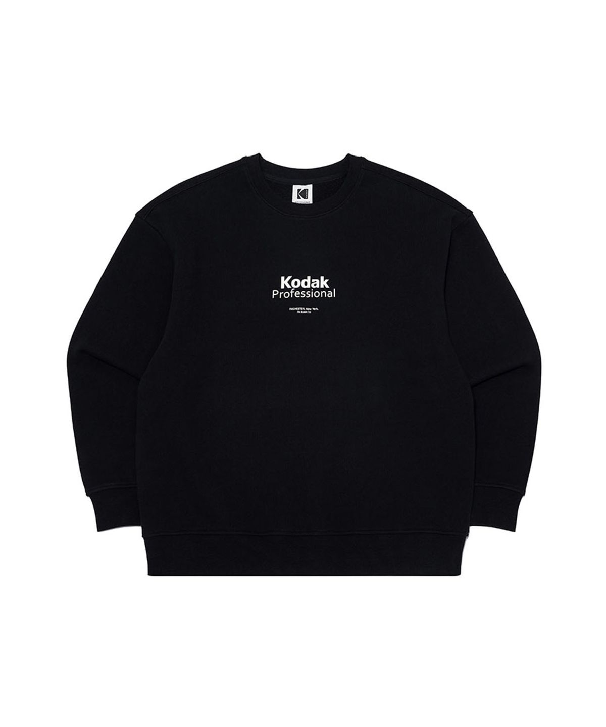 코닥(KODAK) 메일러 그래픽 맨투맨 BLACK