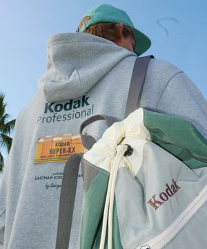 메일러 그래픽 후드티셔츠 MELANGE GREY